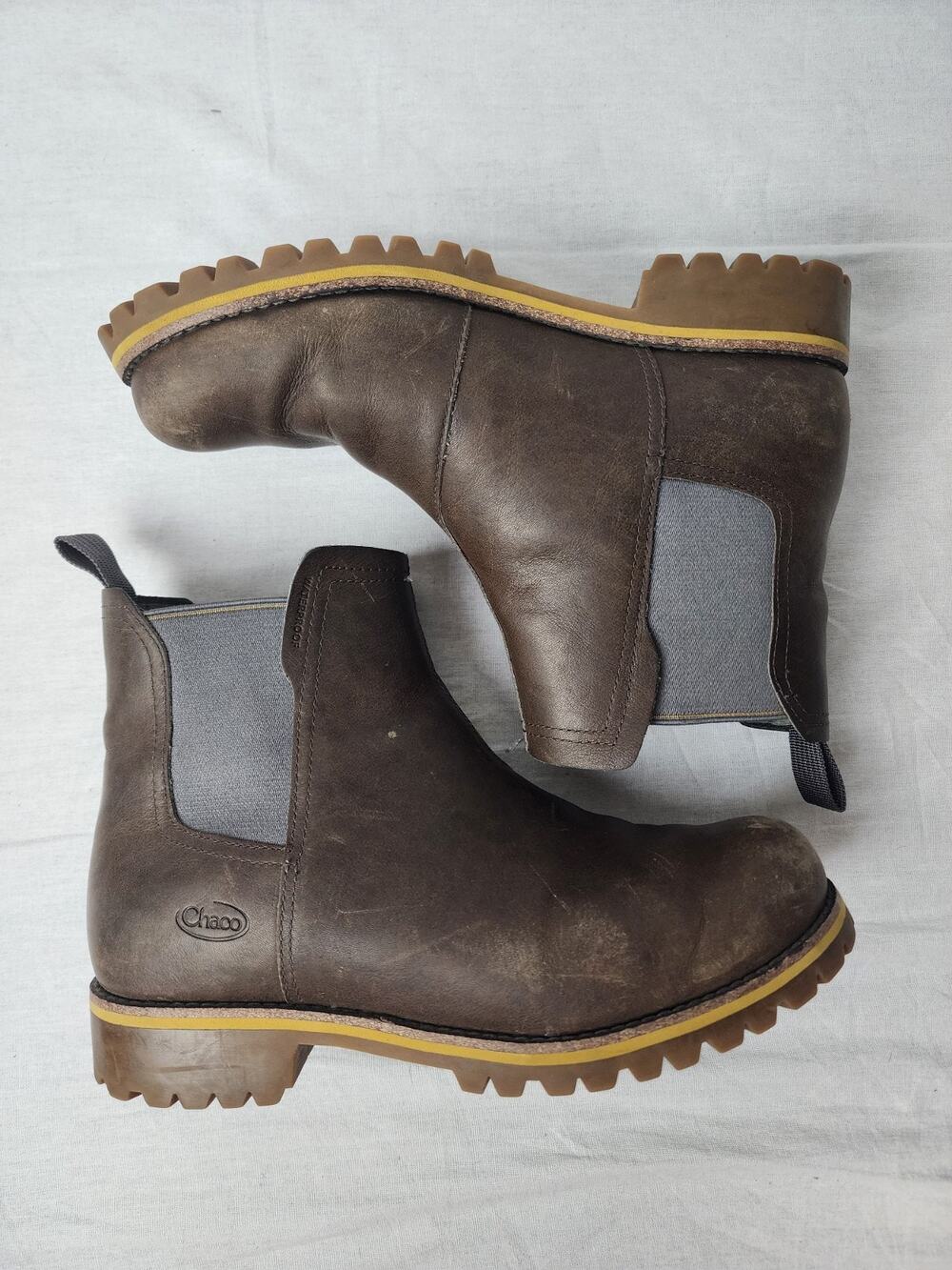 Chaco Women's Brown Leather Chelsea Boots